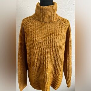 Old Navy Mustard Cowl Neck Sweater